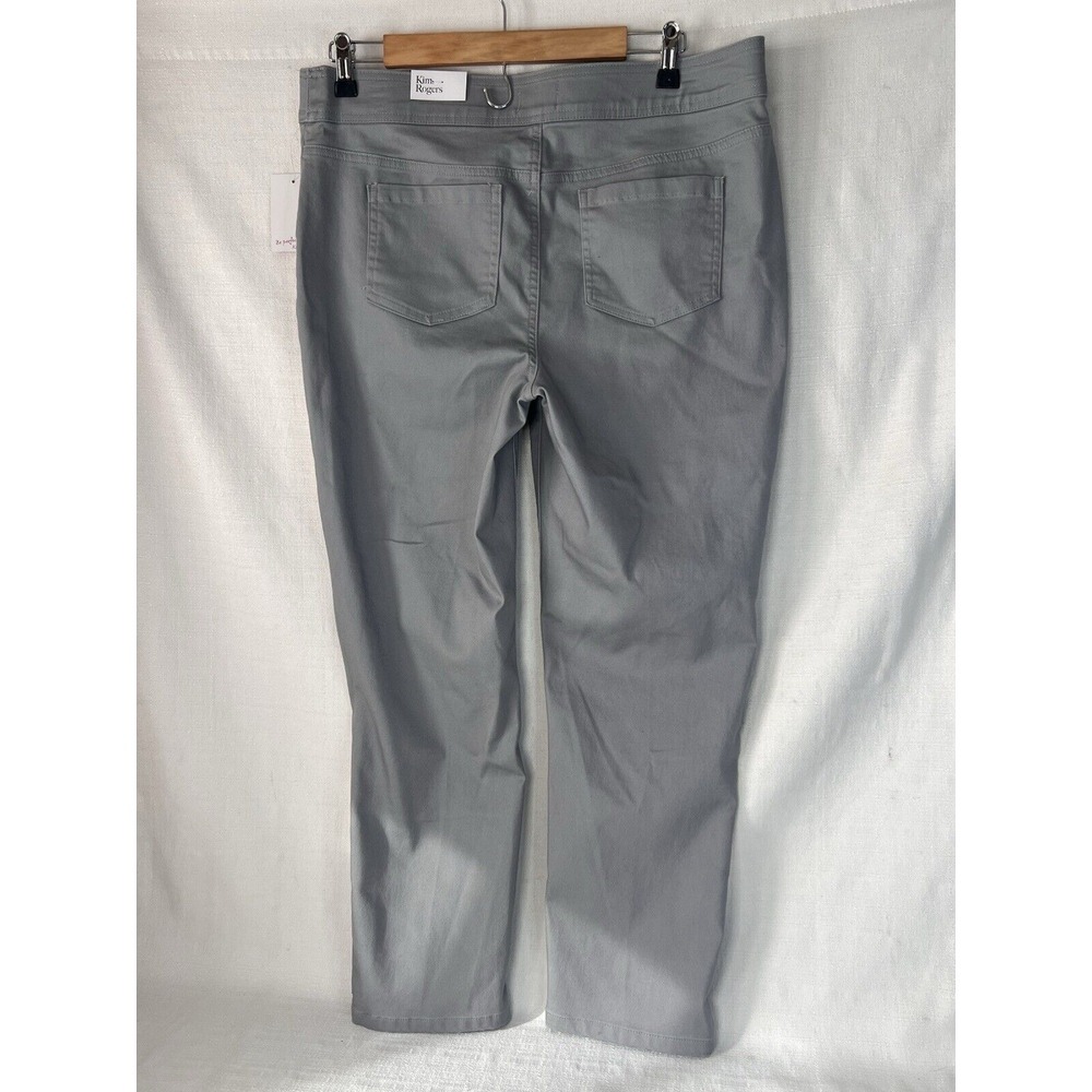 NWT Kim Rogers Tummy Control Super Stretch Straight Size 12 Short Grey - Picture 4 of 9